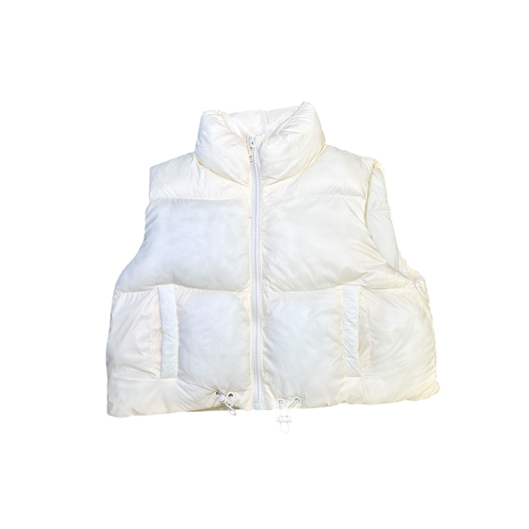 Cream Puffer Vest