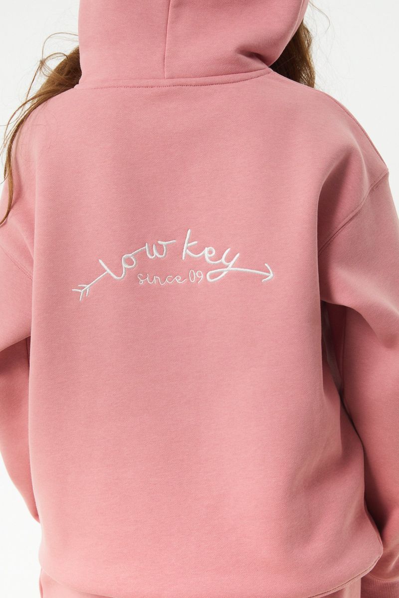 Lea Lowkey French Terry Hoodie Rose