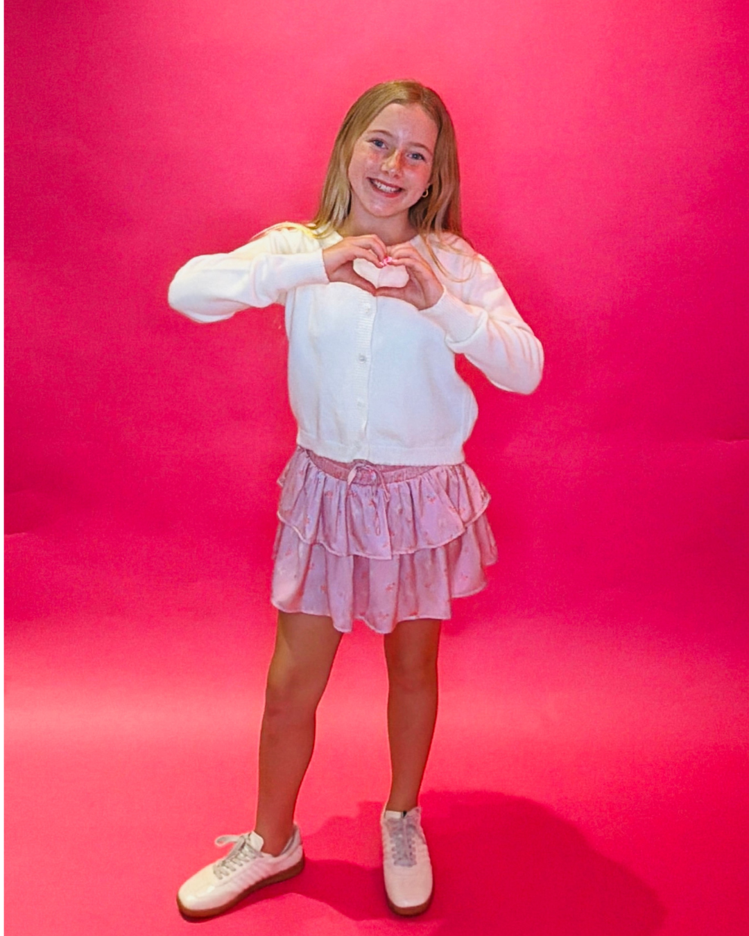 Willow Satin Skort Rose Bow Mauve