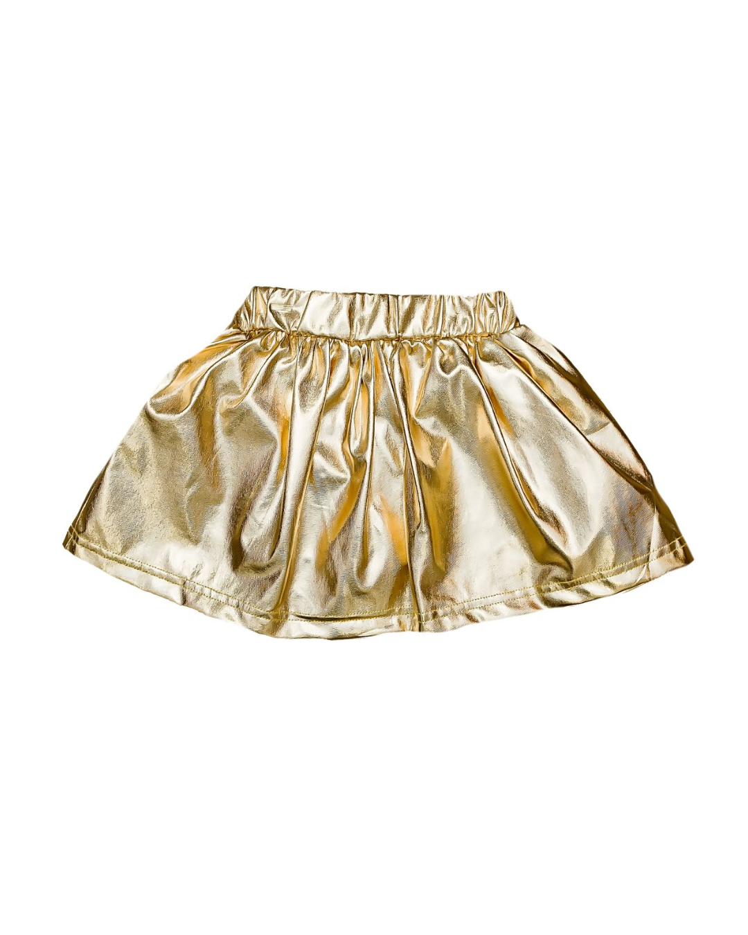 Molly Metallic Skort Gold