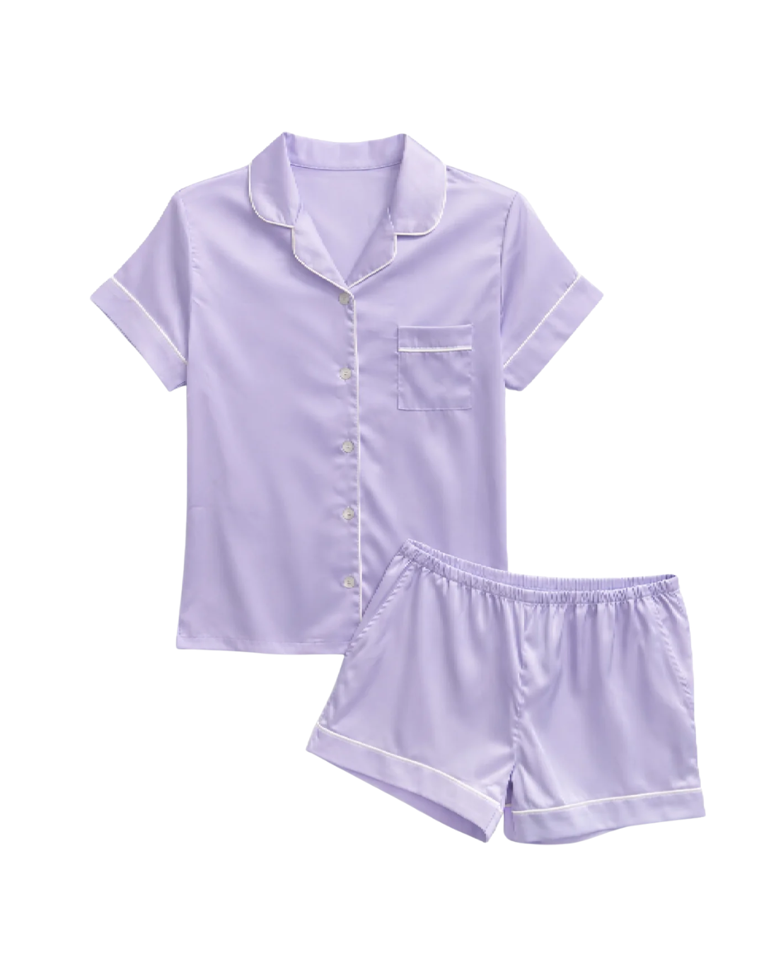 Olivia PJ Set Lilac/White