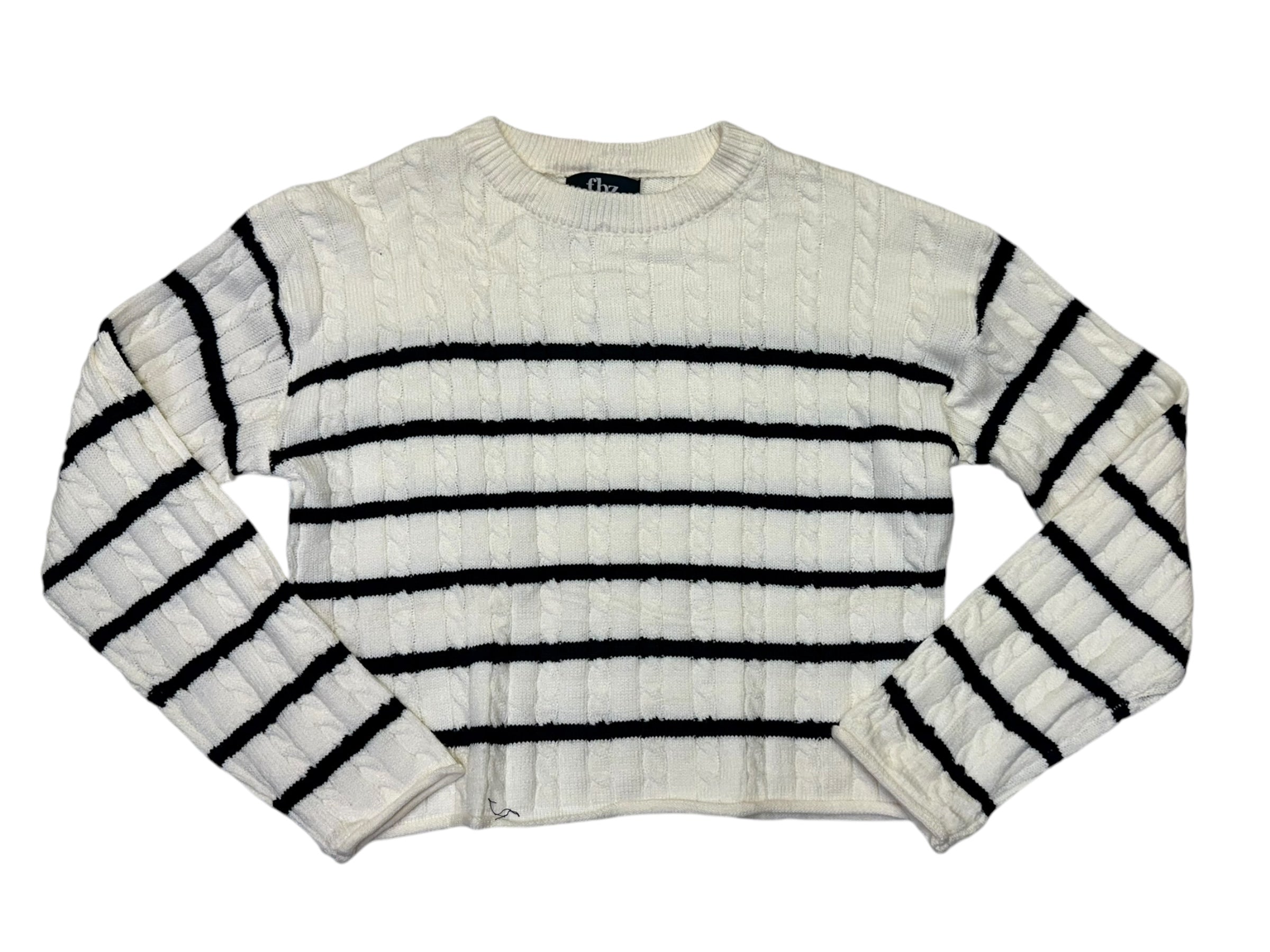 Off White Striped Sweater