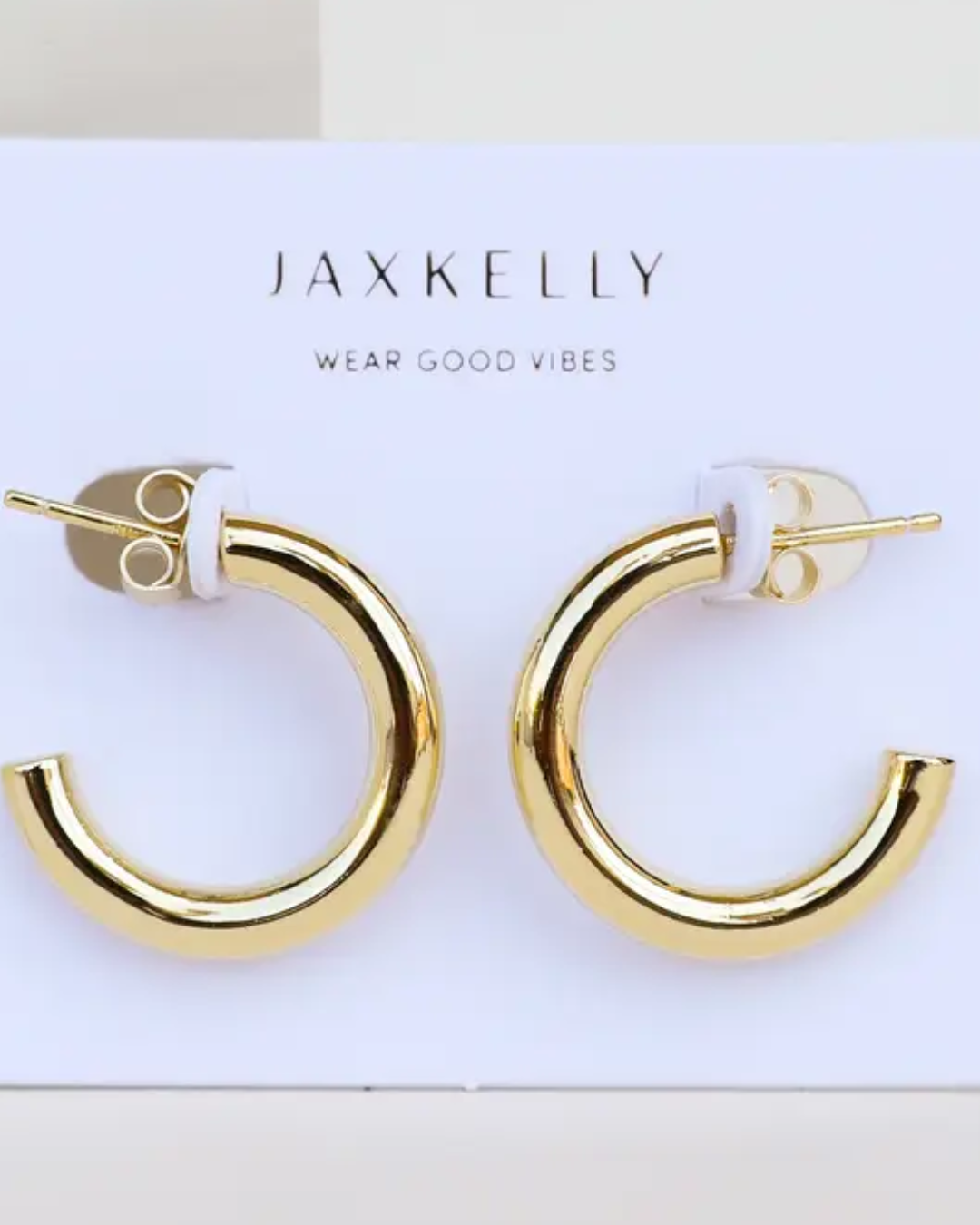 Smooth Gold Hoop Earrings