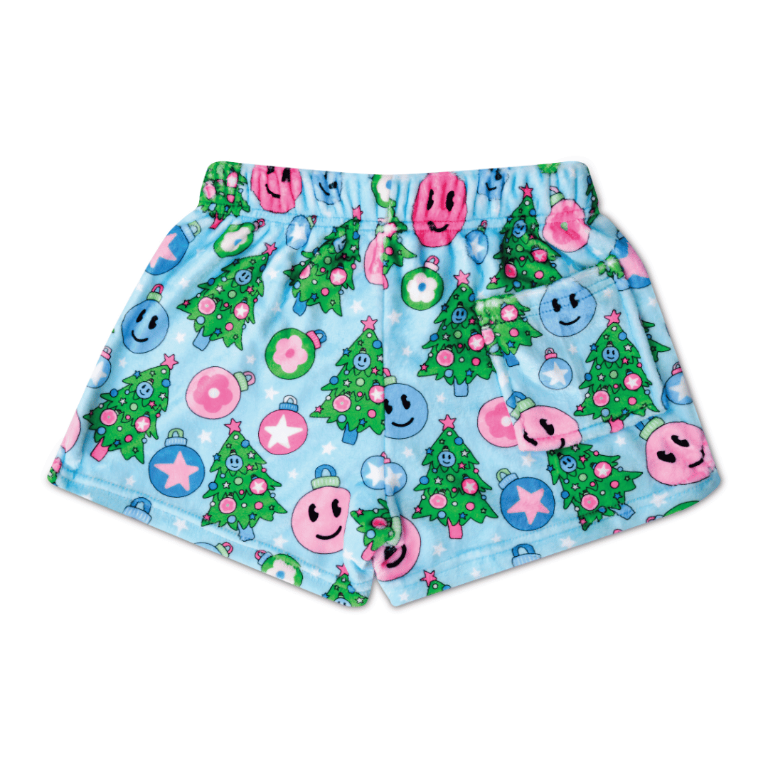 Groovy Holiday Plush Shorts