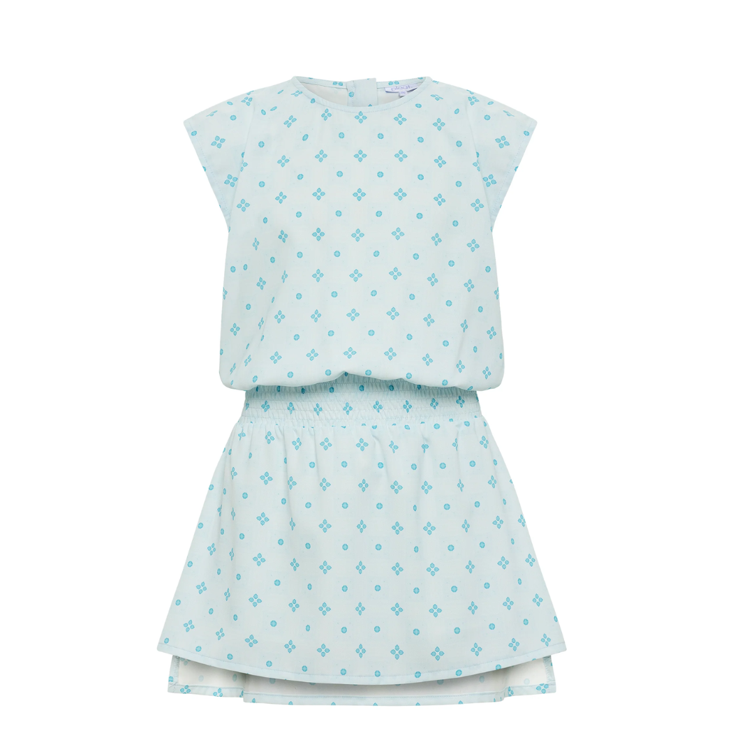 Josie Dress Aqua Clover