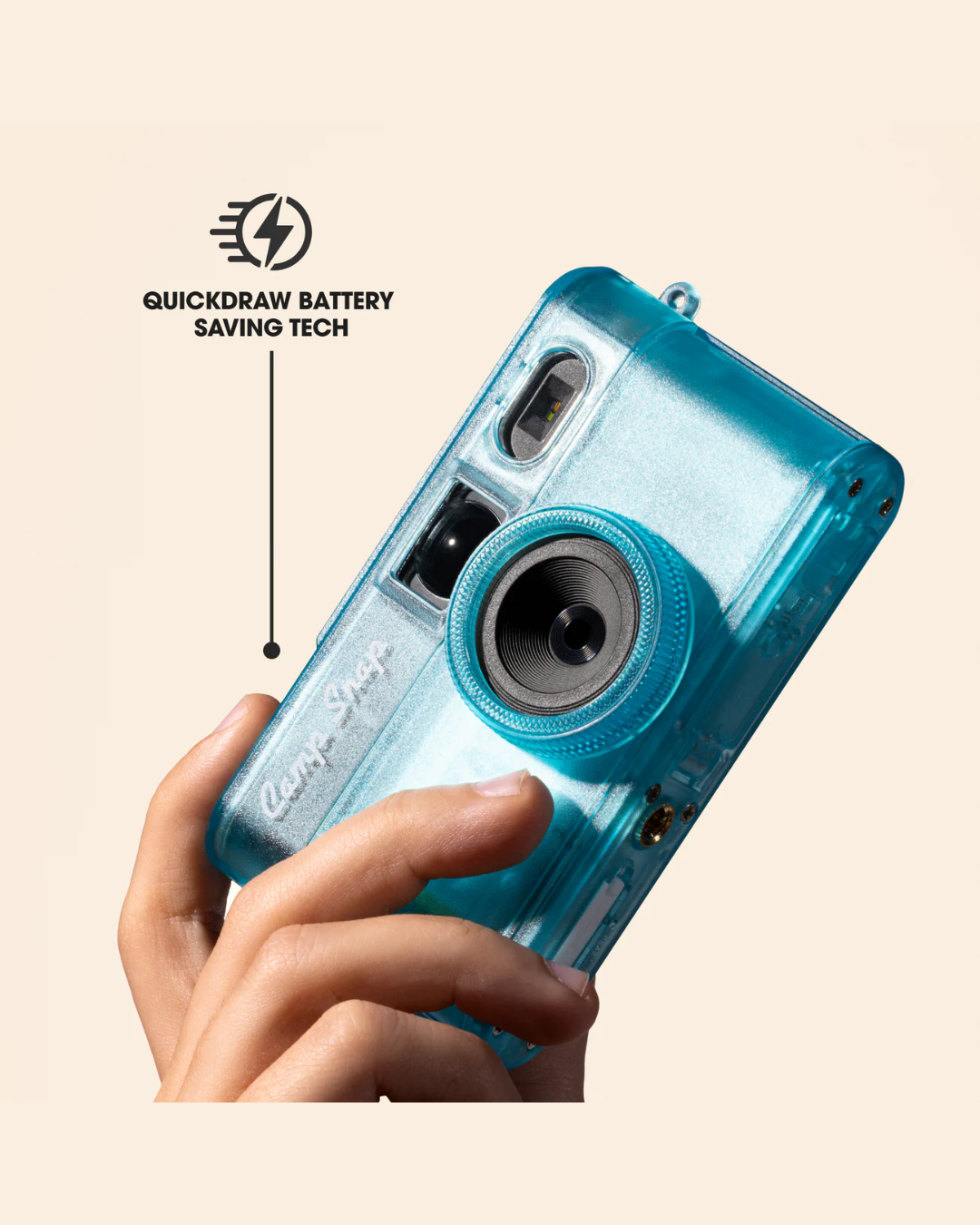 Camp Snap Screen-Free Digital Camera Blue Rush