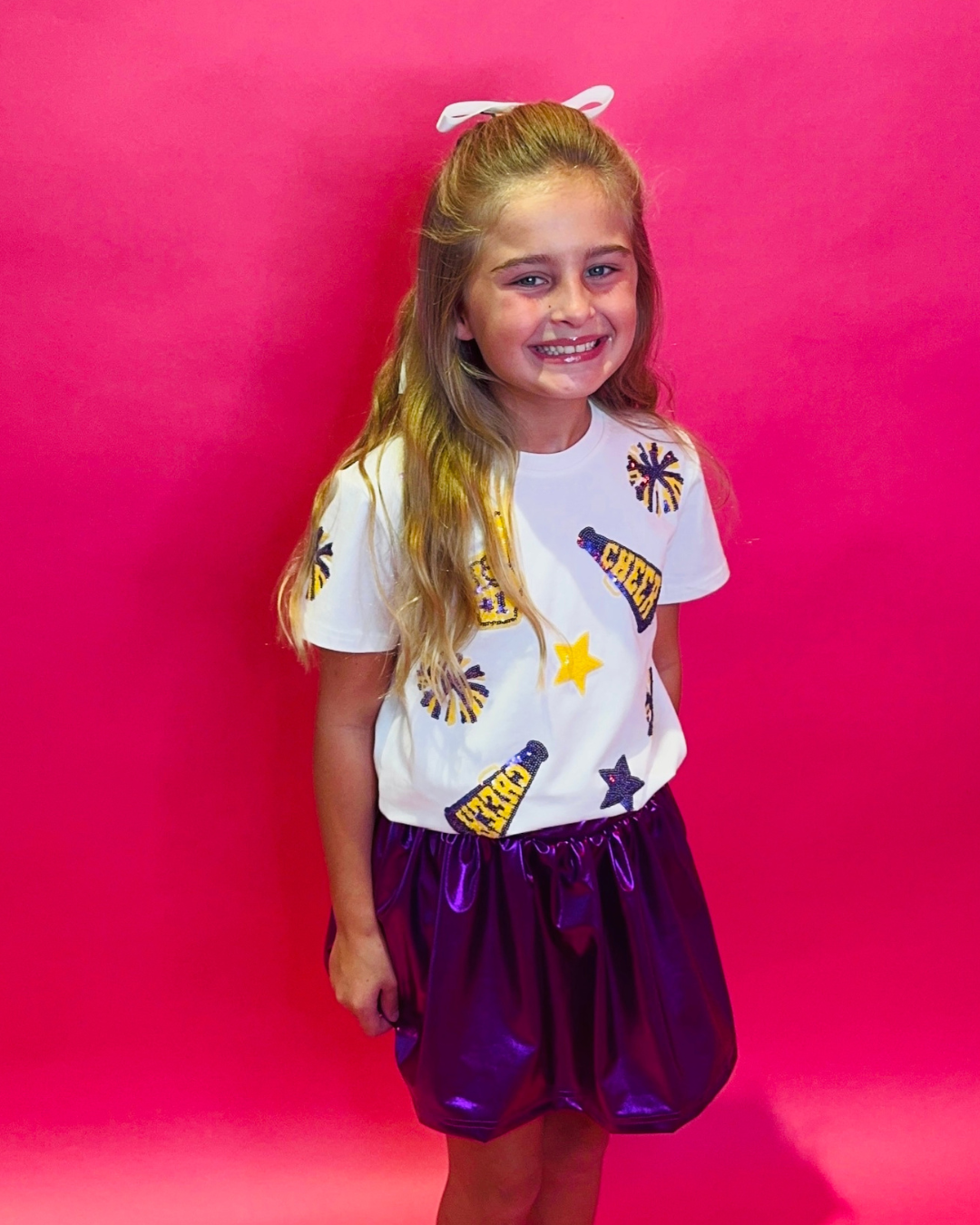 Molly Metallic Skort Purple