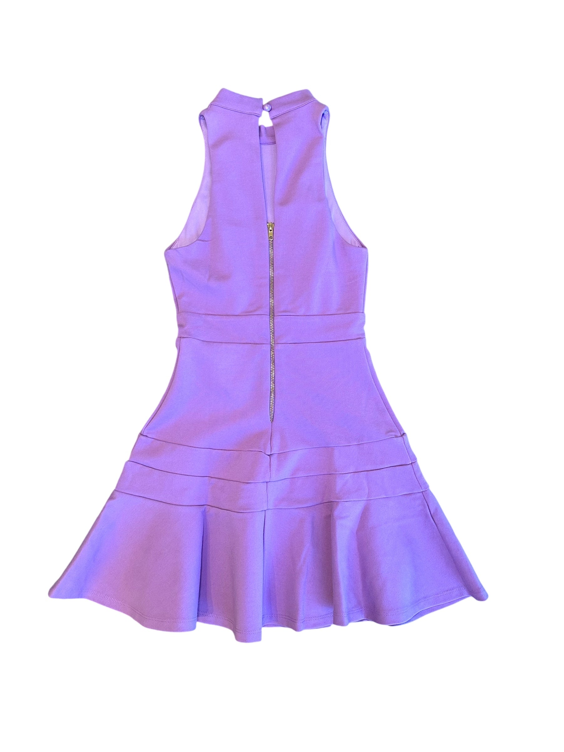 Harriet Key Hole Back Dress Lavender