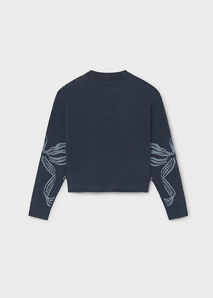 Bella Bow Sweater Blue