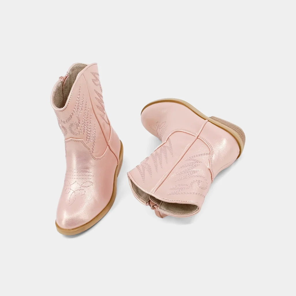 S24 Zahara Cowgirl Boots Gold