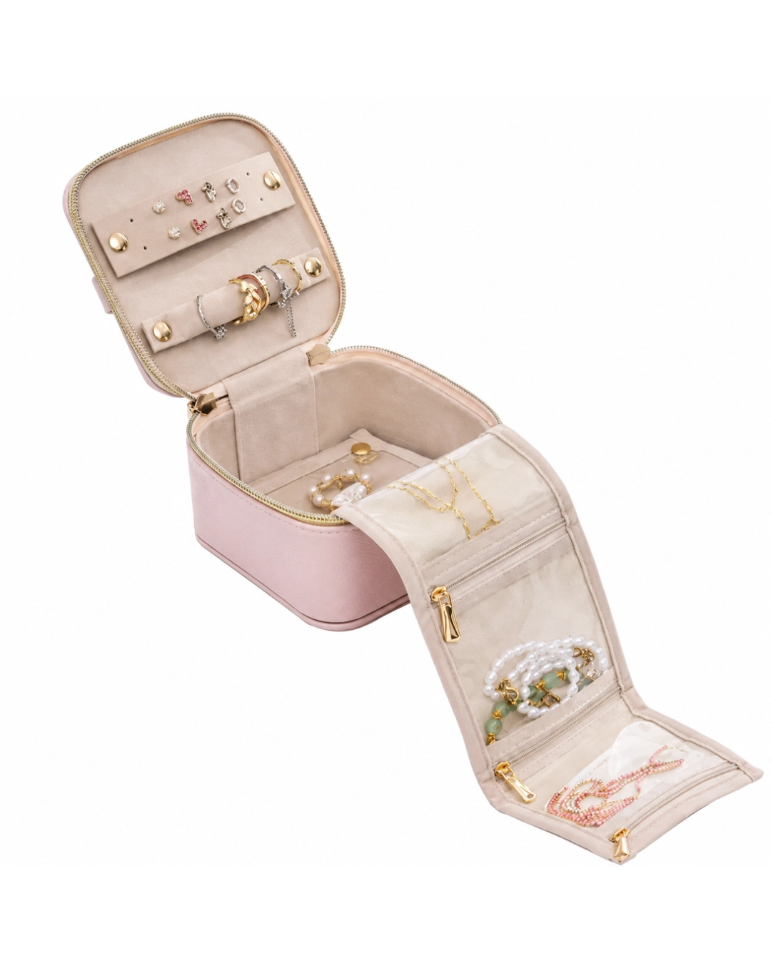 Sugar Travel Jewelry Box White
