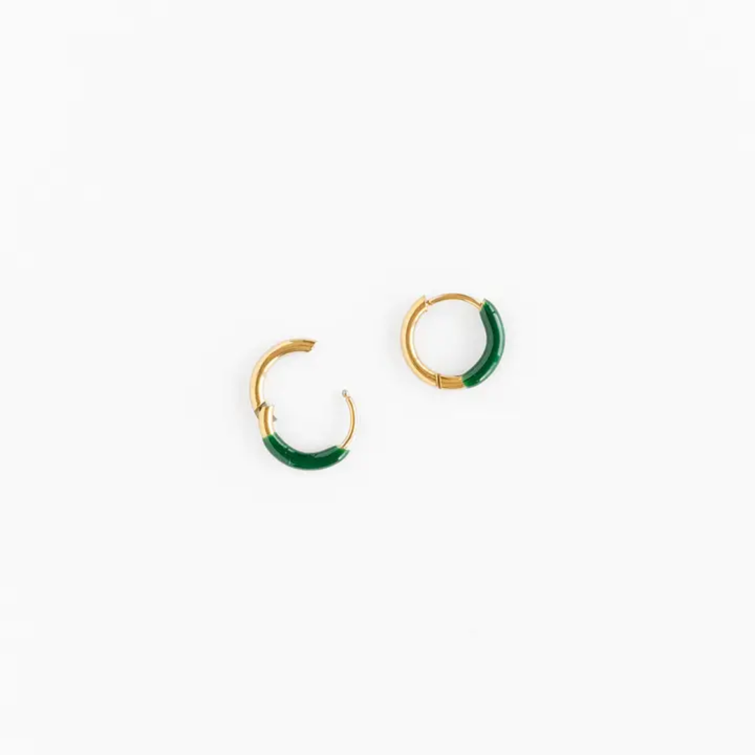 Green Enamel Hoop